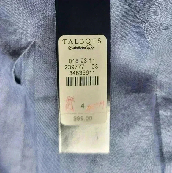 Talbots NWT New Womens Denim Colored Skirt Size 4 - Picture 7 of 9
